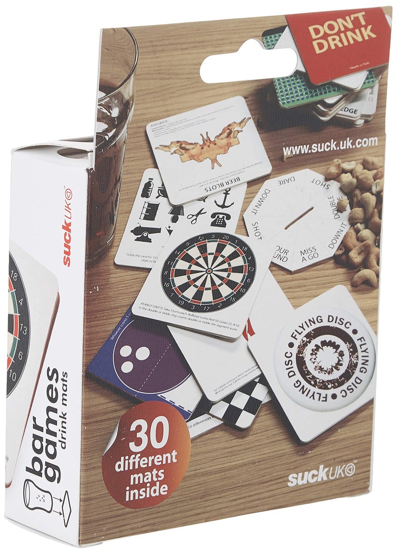Suck UK - 30 Bar Games Beer Mats | 60 Novelty Drinking Games | Card Game Coaster Set | Party Game Gifts | Bar Accessories | Stag Do Accessories - Image 2